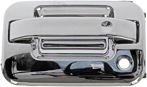 Ext door handle f150 front left wo/keypad, w/keyhole chrome platinum# 1290156