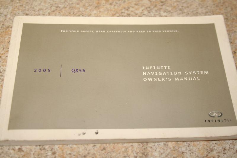 2005 05 infiniti qx56 navigation system owners manual 