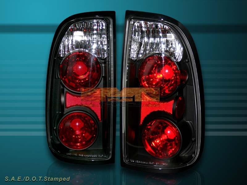 2000-2004 toyota tundra standard / access cab altezza tail lights black