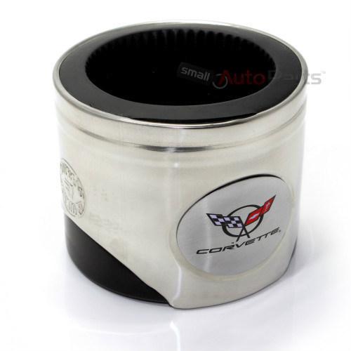 New- chevy corvette c5 logo piston shaped soda cup mug can cooler holder koozie