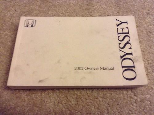 2002 honda odyssey owners manual