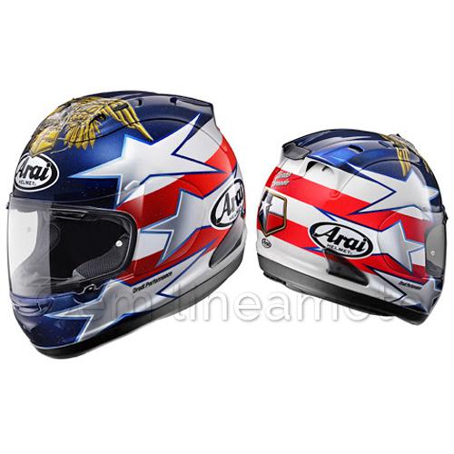 _ helmet arai rx-7 gp colin edwards indy indianapolis new size xxl