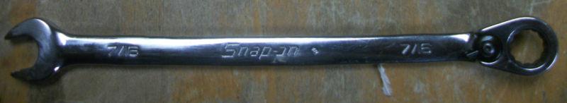 Snap on soexr14 7/16" 12 point  standard flank & combination ratchet wrench usa