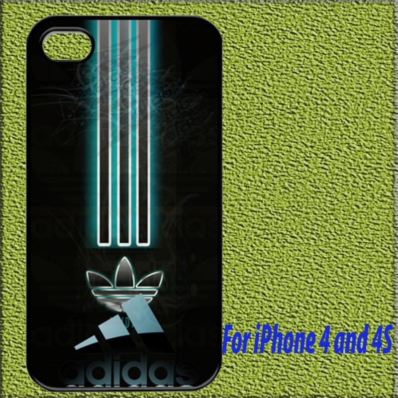 Excellent black adidas design hard back case cover for iphone 4 & 4s