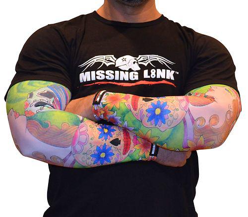 Missing link armpro face off wicking compression sleeve - protect tattoo