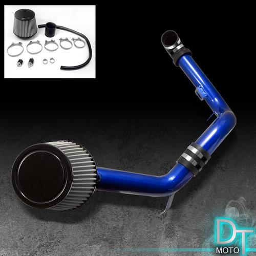 Stainless washable cone filter + cold air intake 00-04 focus 2.0l blue aluminum