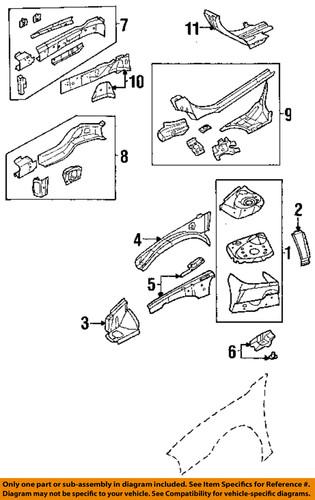 Mopar oem 4878619aa fender-bracket