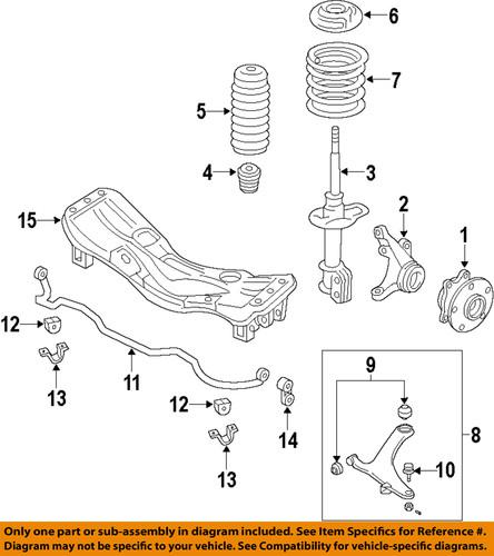 Subaru oem 20101ag031 front suspension-susp crossmember