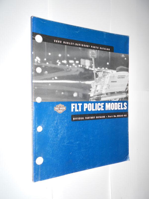 2002 harley davidson flt police model parts catalog 99545-02