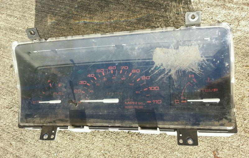 86-93 mazda b2000/b2200/b2600 pickup truck oem gauge instrument cluster assembly