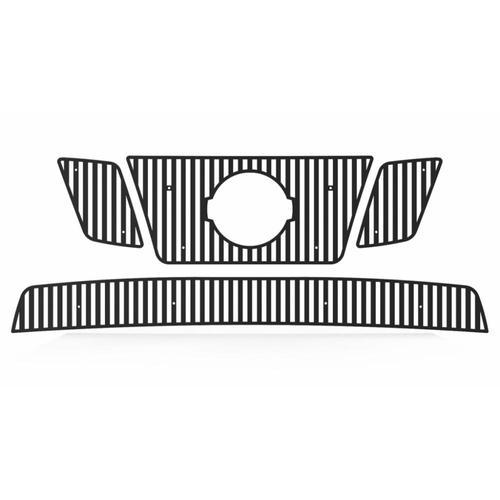 Nissan frontier 09-11 vertical billet black powdercoat grill insert trim cover