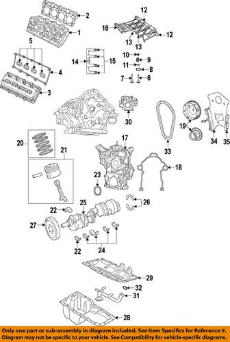 Mopar oem 68102976ab main bearings/engine crankshaft main bearing