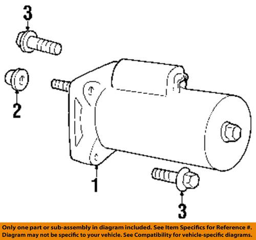 Dodge oem 6035607 starter-starter bolt