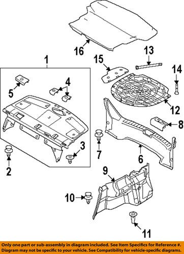 Mazda oem gs3l68894e02 interior-rear-lock bezel