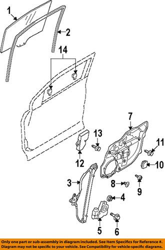 Mazda oem td1159590a window regulator