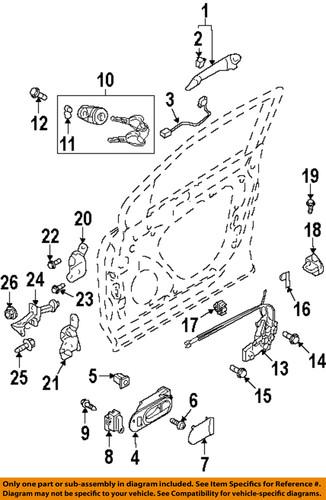 Mazda oem td1159310d door lock actuator motor/door lock motor