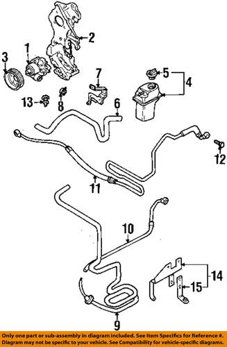 Volkswagen oem 1c0422893ab power steering pressure hose/steering pressure hose