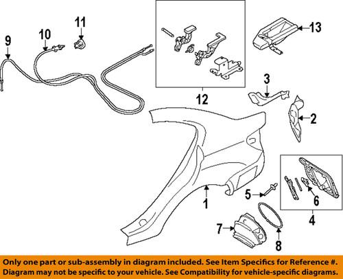 Subaru oem 51439fj0719p quarter panel