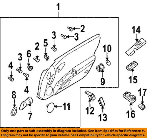 Nissan oem 80924cd000 door-vent duct