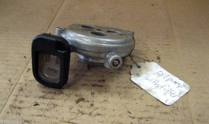 Vintage 1984 200 twin honda motorcycle oil pump with filter very rare!