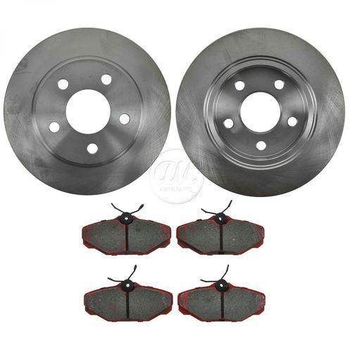 Ford taurus sable rear disc brake pad & rotor kit set