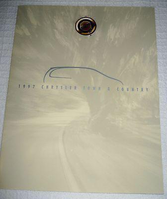 Chrysler town country 1997 sales brochure ~ excellent ~ no reserve