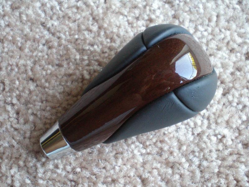 <p#17> oem 2010-2012 lexus rx350 rx450h dark wood with black leather shift knob