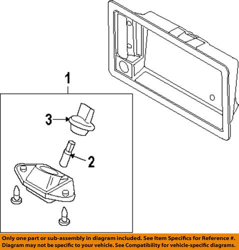 Ford oem f6uz13550aa license lamps-rear-license lamp