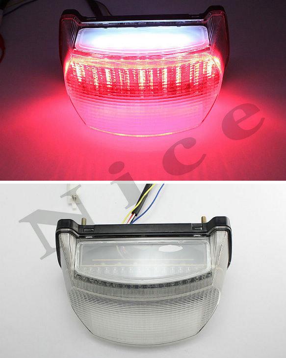 Clear led tail light brake turn signals for kawasaki zx7r 2000 2001 2002 2003