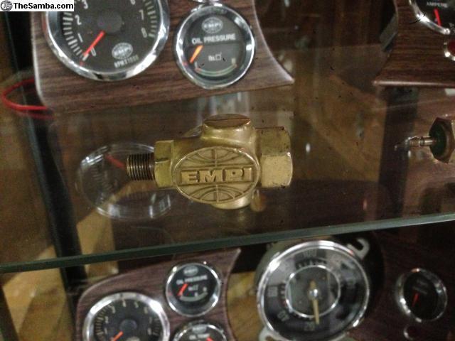 Original empi gauge sender brass tee for beetle vw