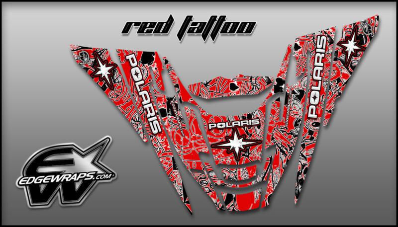 Polaris edge 02-10 rmk xc pro-x custom graphics -  red tattoo