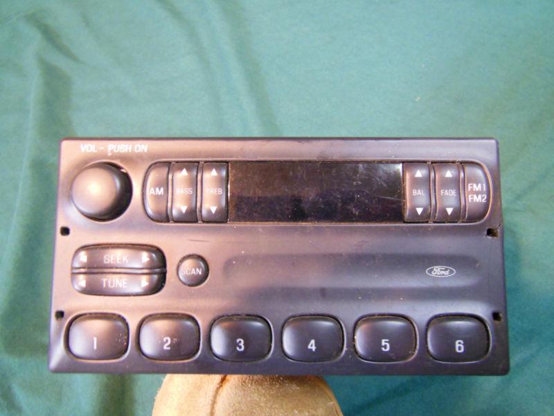 Ford am/fm radio tuner stereo oem model f5af-19b131-ac