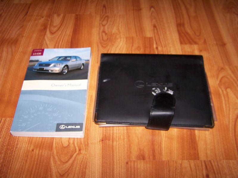 2006 lexus ls430 ls 430 owners manual set with case free shipping