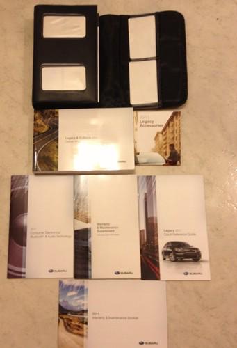 2011 subaru legacy owners manual, case and added books