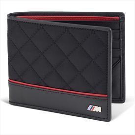 Bmw oem ///m wallet bill fold quilted nylon leather