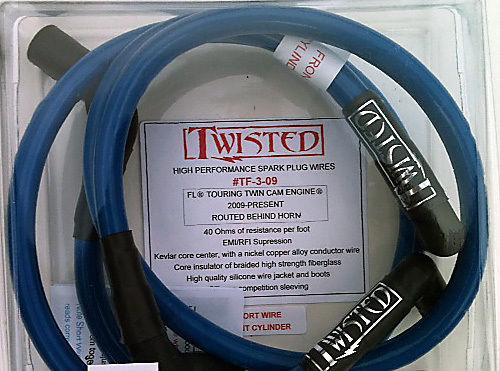 Twisted 12mm spark plug wires harley touring flhx street glide flhxxx tri-glide