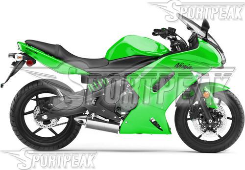 For kawasaki ninja er-6f 650r 06 07 08 abs body kit green f86c10