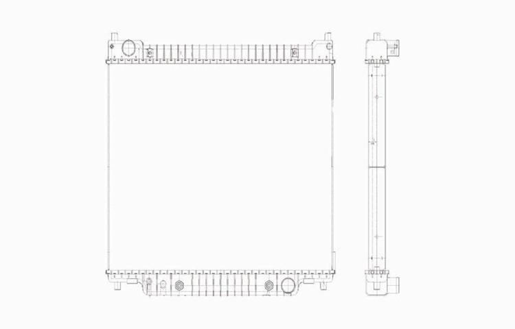 Replacement radiator 92-07 ford econoline auto / man 5.4 6.8l v8 v10 3c2z8005a