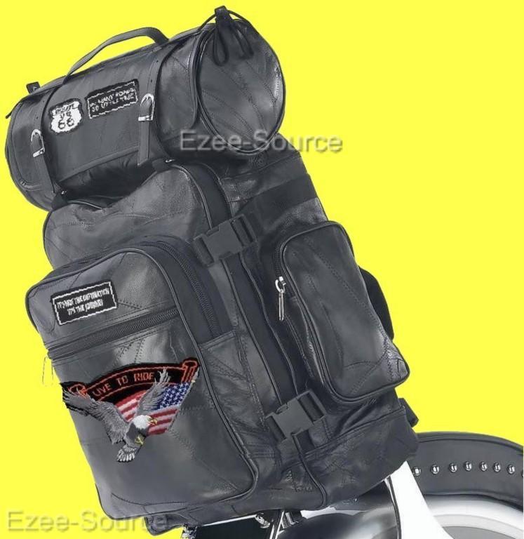 Yamaha vstar 650 750 v-star 1100 1300 sissy t bar luggage touring set 3pc