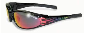 Blaze velocity motorcycle glasses rnbw flame g-tech red