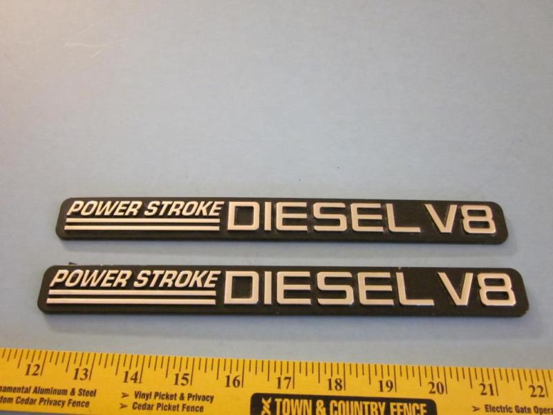 Ford power stroke diesel v/8 factory door emblems