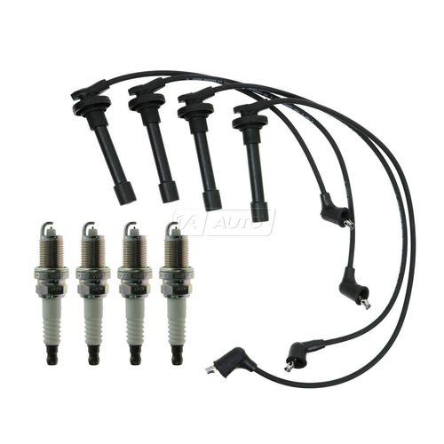 Platinum spark plugs & ignition wires kit for 92-97 integra honda civic del sol