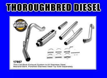 Magnaflow pro series stainless exhaust 03-07 6.0 ford  4" turboback