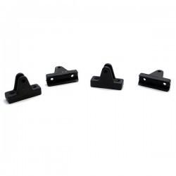 Standard black plastic boat bimini top deck hinges (set 0f 4)