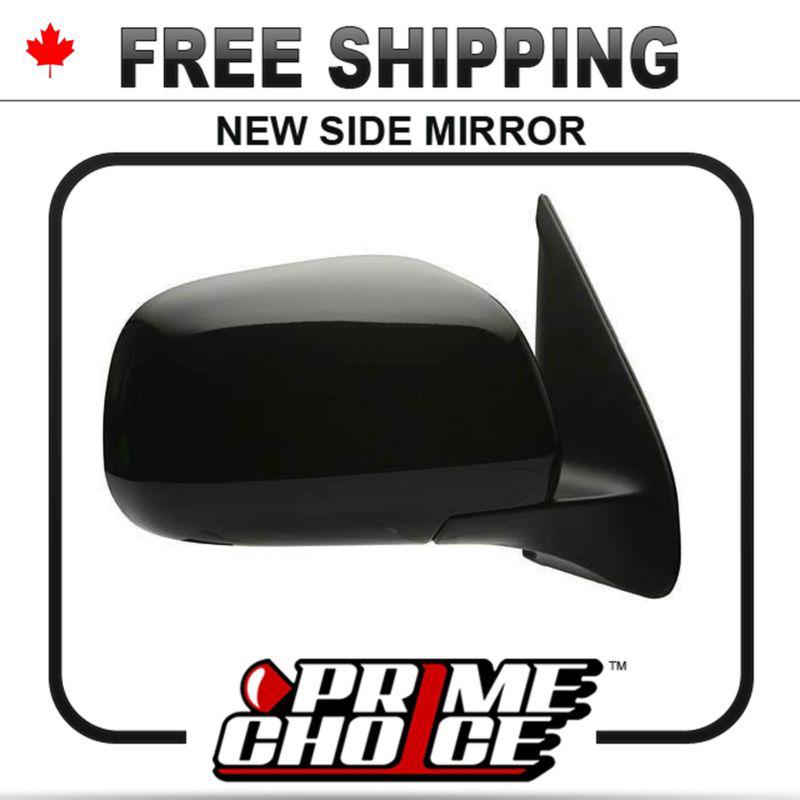 New manual black passenger side view mirror toyota tacoma 2005-2009 right door