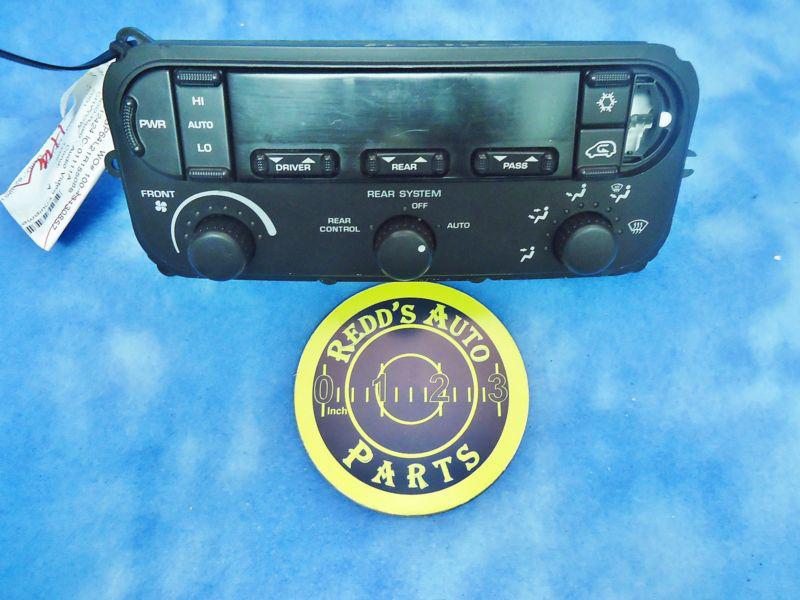 01-07 town & country digital tri zone ac heat climate control 05005004af 255r