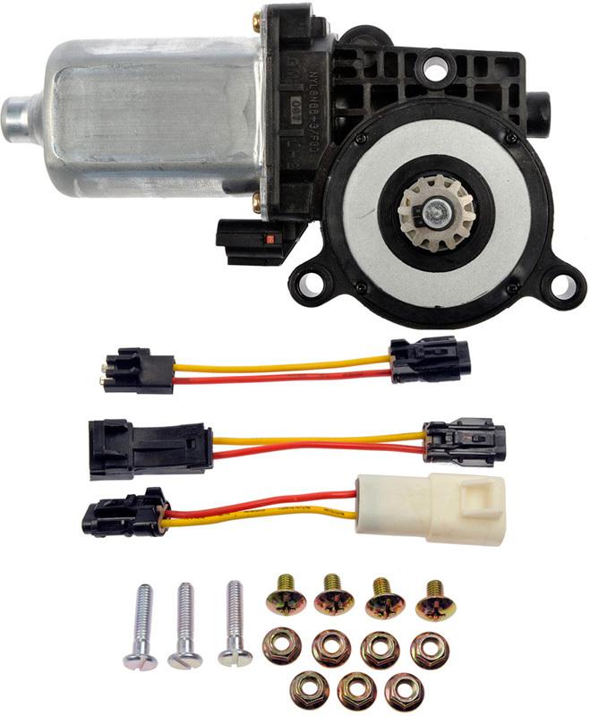 Power window lift motor (dorman 742-140) placement varies by vehicle.