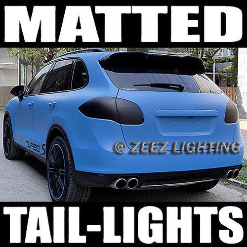 Matte black-out taillight tint smoked head fog tail light tinted vinyl film u