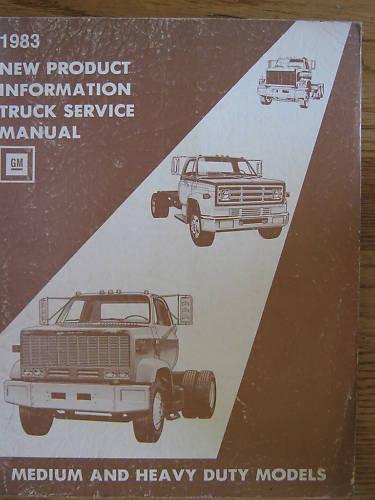 1983 chevy medium & heavy duty truck service manual npi original