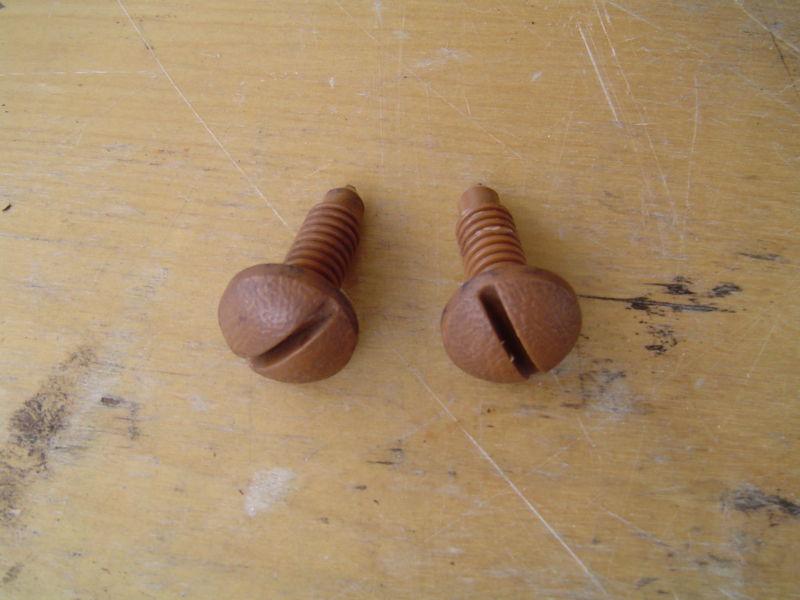 82-92 camaro firebird  trans am rear hatch area tan plastic screws  iroc z28